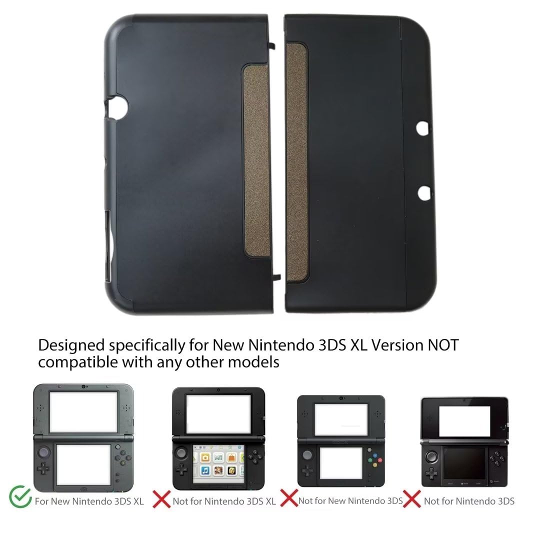 Hard Shell Case for New Nintendo 3DS LL XL 2015 Version - Black Q775