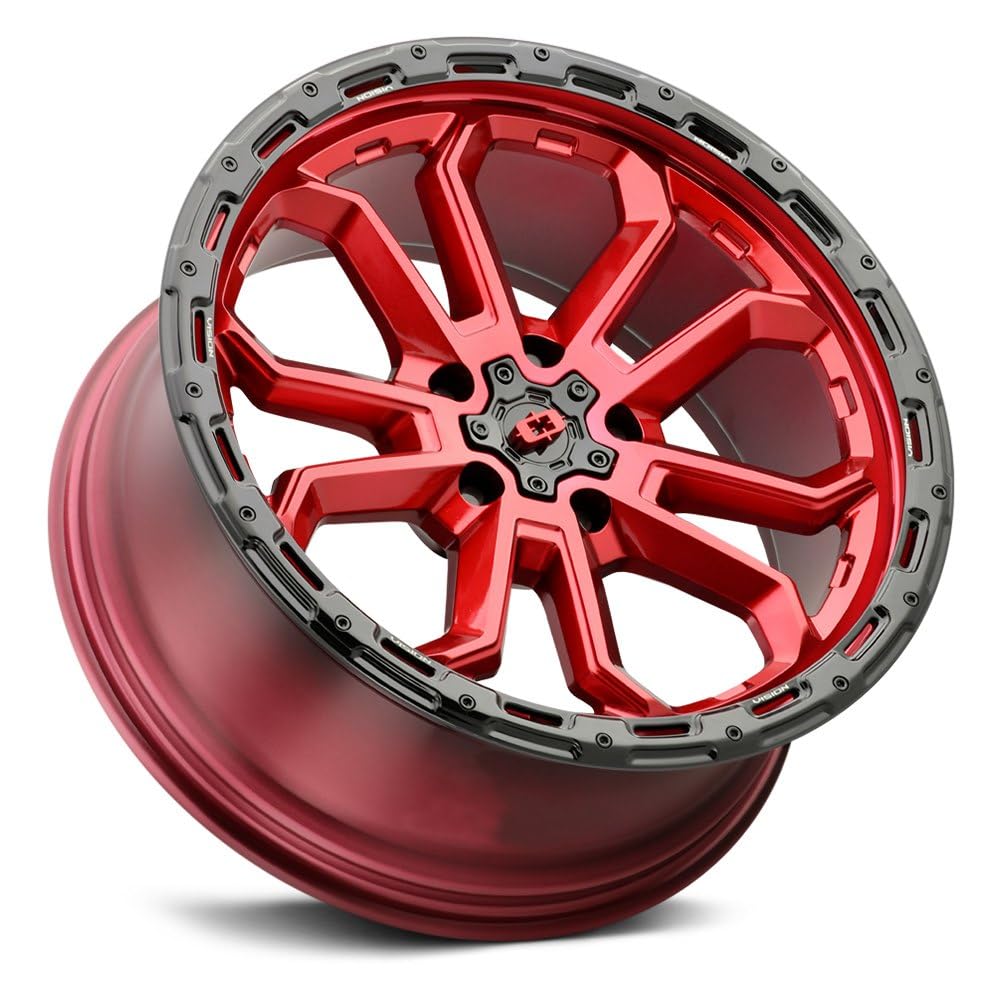 20x9 5x5 Red Wheel Rim J3097