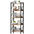 5-Tier Industrial Bookshelf with Metal Frame N592372