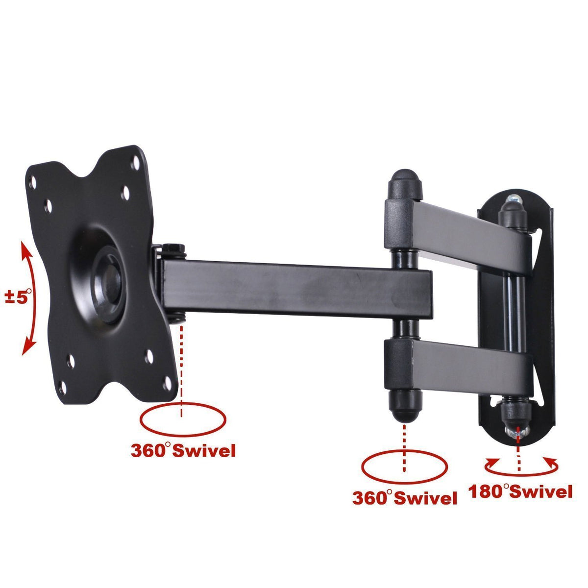 Full Motion Swivel Tilt TV Wall Mount Bracket C38149