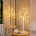 24" 2FT White Birch Tree with 144 LED Lights C811750