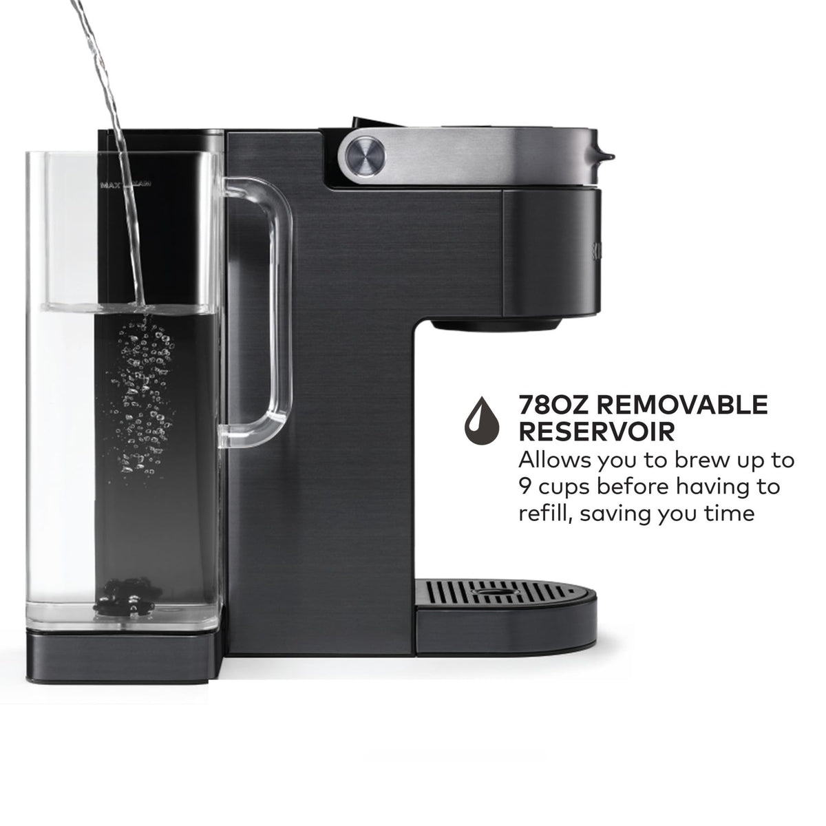Black Single Serve K-Cup Pod Coffee Maker A28008