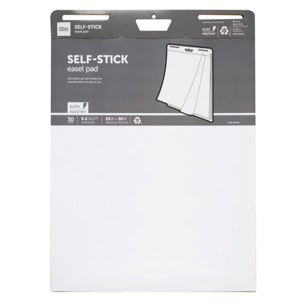 Self-Stick Easel Pad, 25" x 30", 30 Sheets, 30% Recycled, White P712
