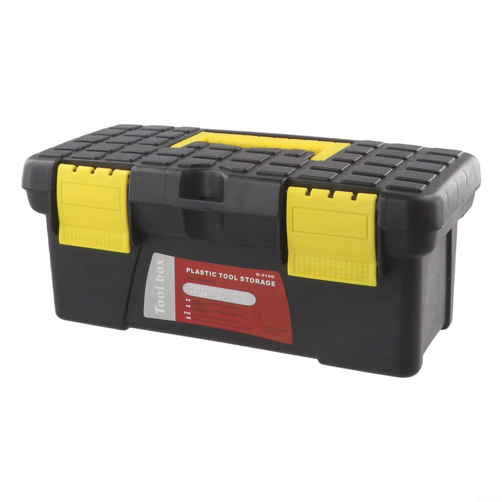 Black 10 Inch Plastic Tool Box O6925