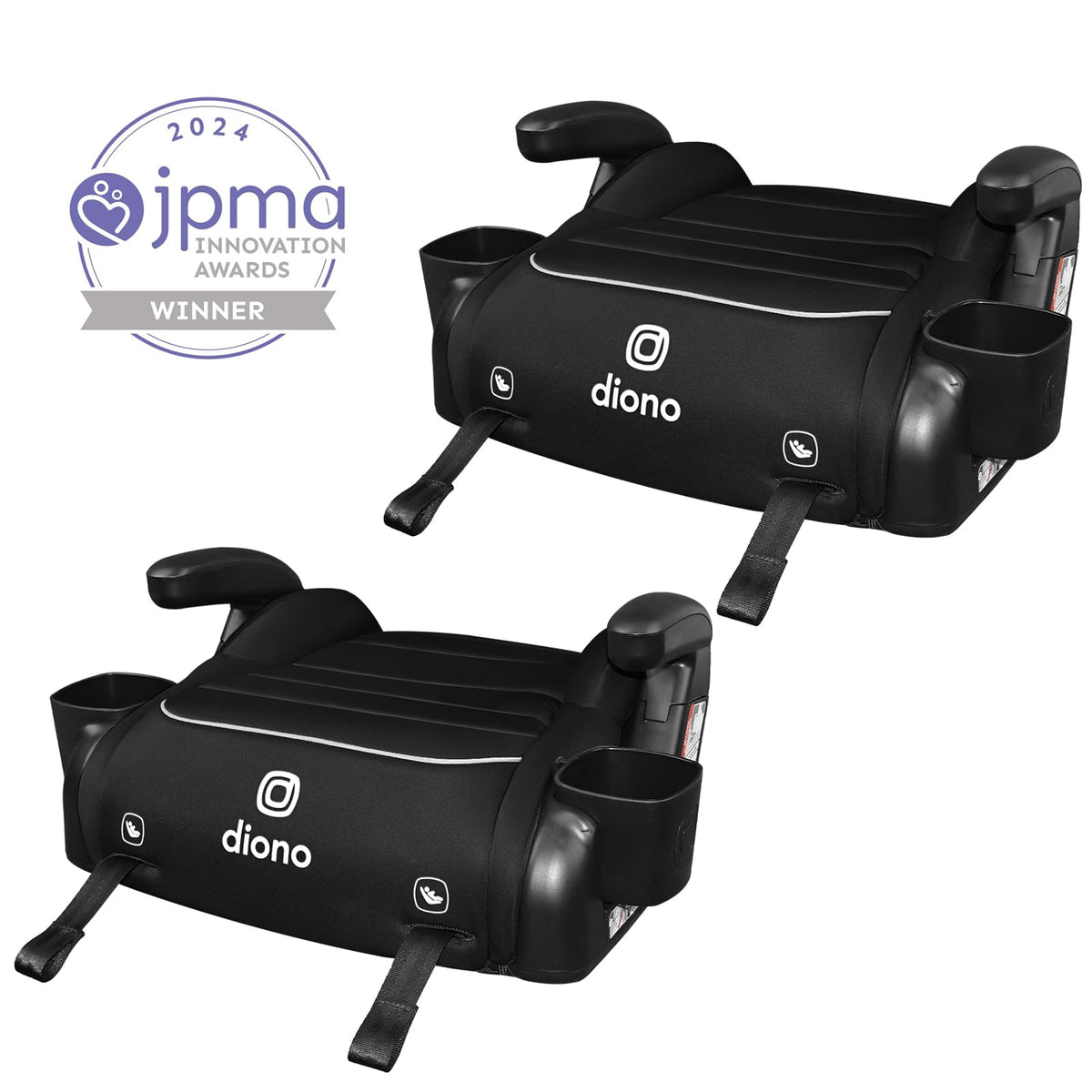 Black Backless Booster, Pack of 2 C11604