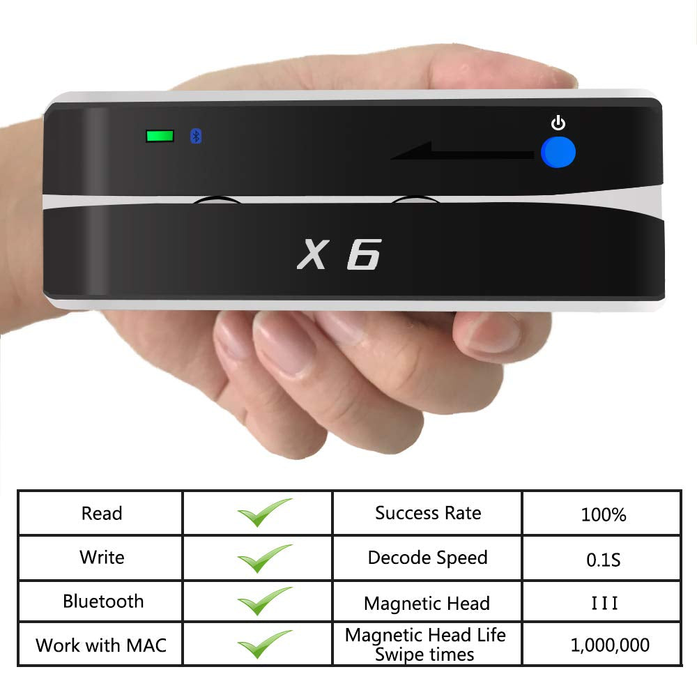 Bluetooth Magnetic Card Reader Writer USB 3 Tracks B29341