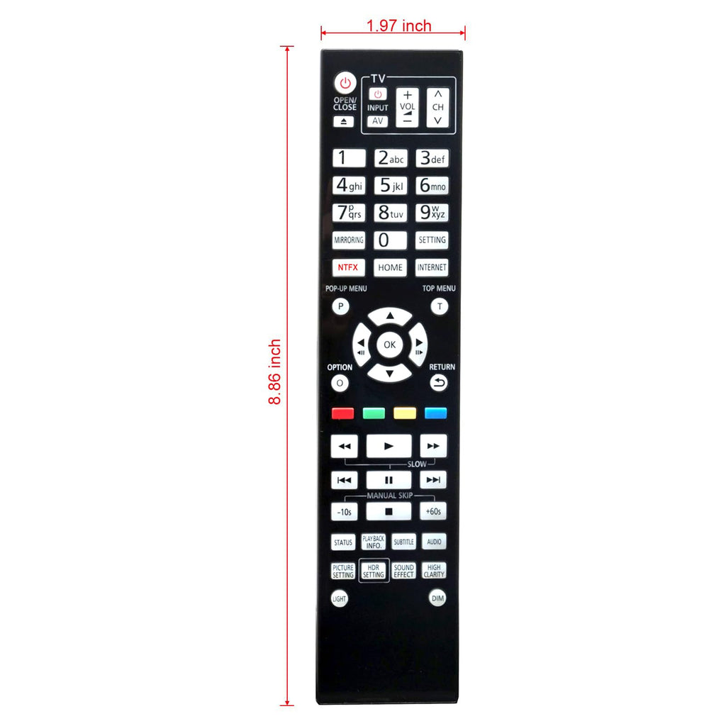 Replace Remote Control for 4K Blu-ray Player J907810