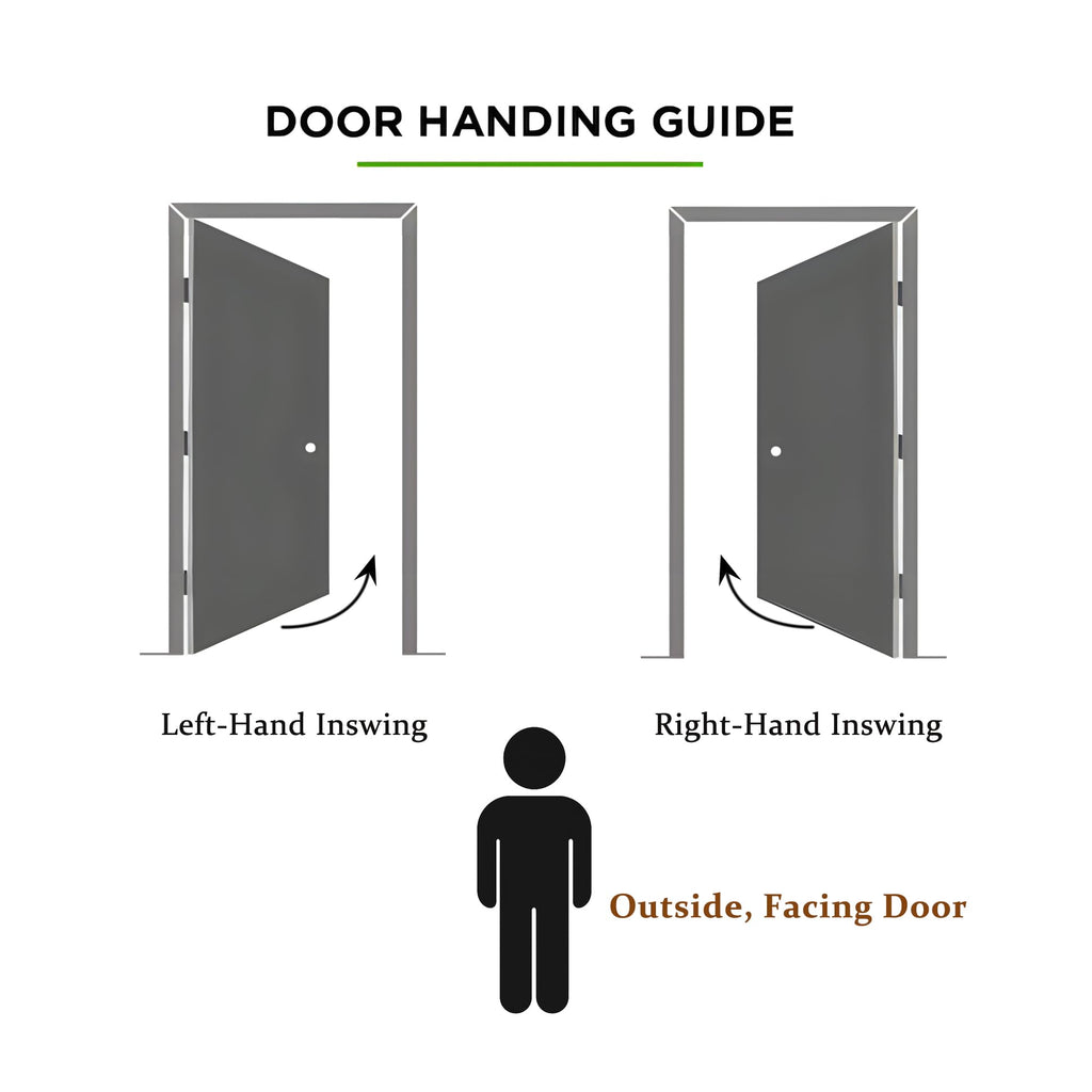 Fiberglass Exterior Front Door 36x80in Left-Hand Inswing Frosted Glass White Primed K303