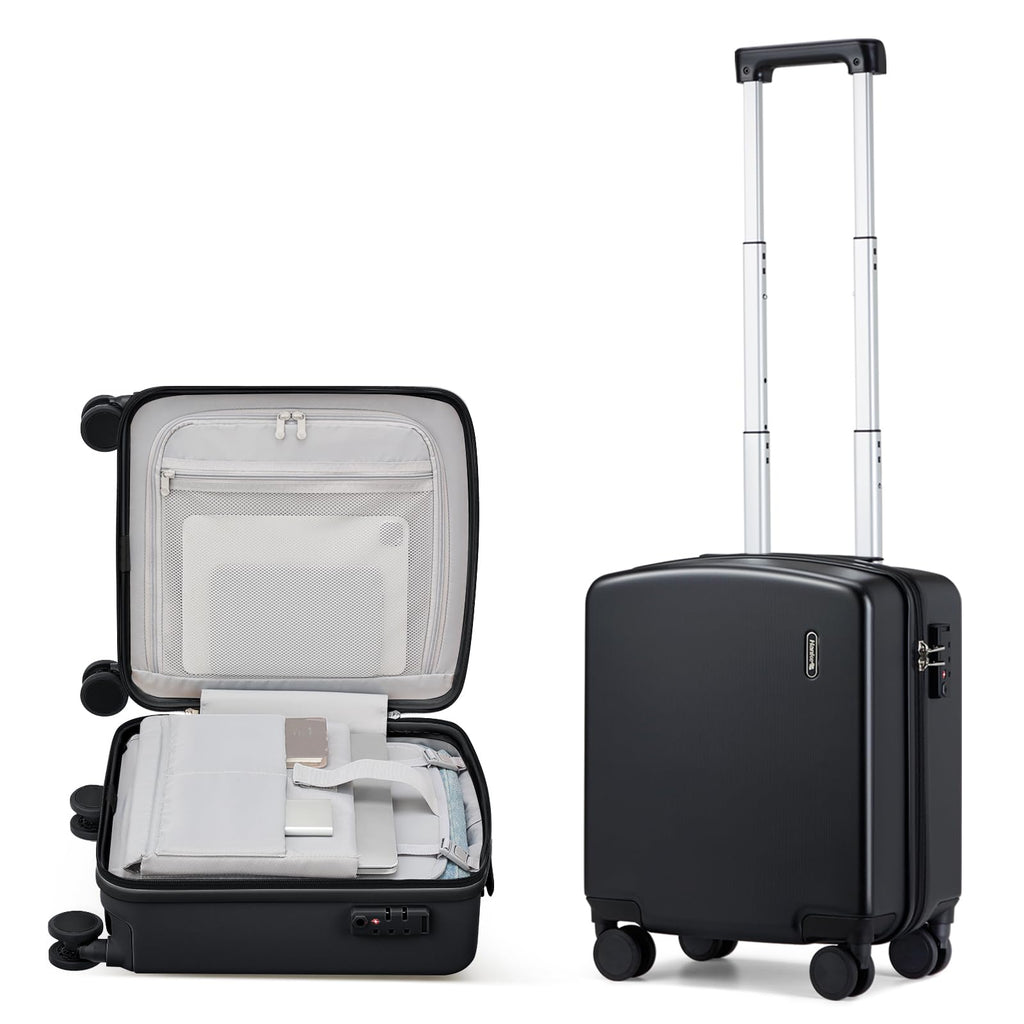 16 Inch Underseat Hard Shell Carry On Luggage with TSA Lock O618