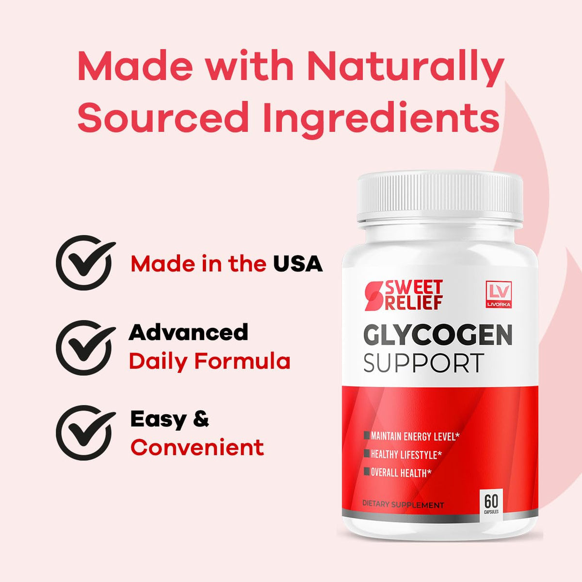 All Natural Formula Capsules, 60 Capsules for 1 Month Y830609