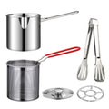 Small Stainless Steel Deep Fryer Pot with Basket O9931