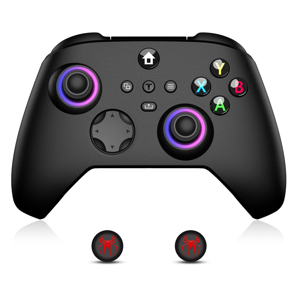 Wireless Controller with Hall Effect Joysticks, RGB Light, Dual Vibration, TURBO R815503