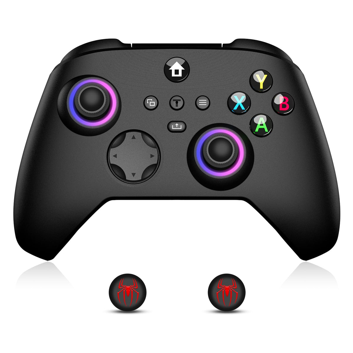 Wireless Controller with Hall Effect Joysticks, RGB Light, Dual Vibration, TURBO R815503