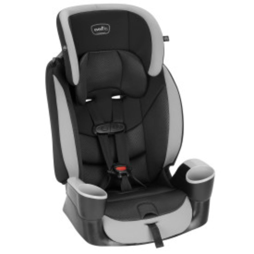 High-Back Booster Car Seat with Harness, 22 to 110lbs, Granite Gray W275