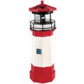 15" Red Solar Lighthouse with Rotating LED H705261