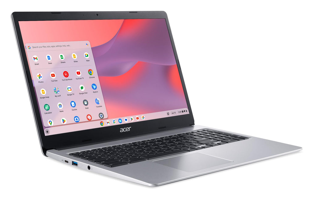 Chromebook 315 Laptop Intel Celeron N4000 15.6 HD 4GB 64GB eMMC Chrome OS Pure Silver N76993