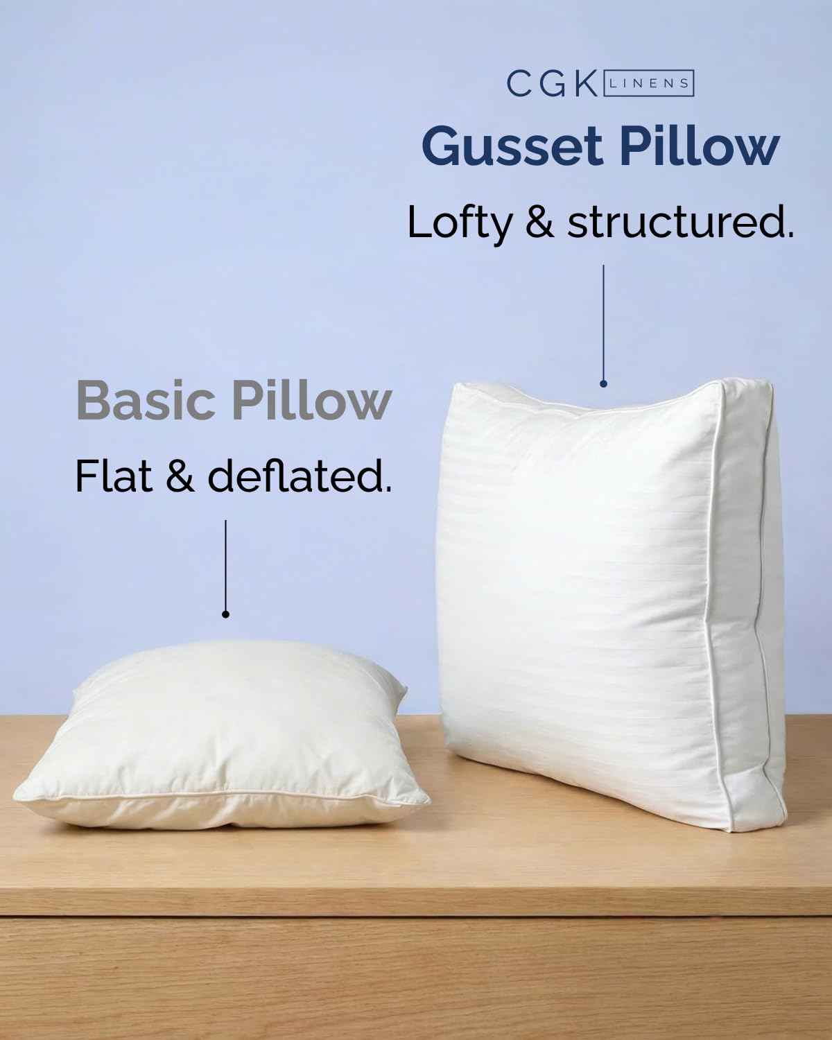 King Size Gusset Pillows Set of 2 B553692
