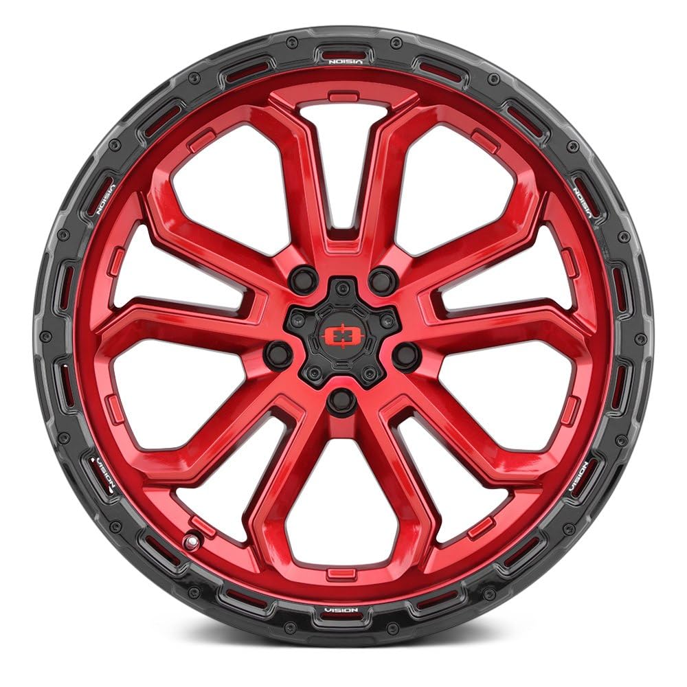 20x9 5x5 Red Wheel Rim J3097