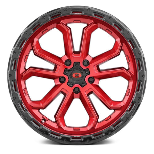 20x9 5x5 Red Wheel Rim J3097