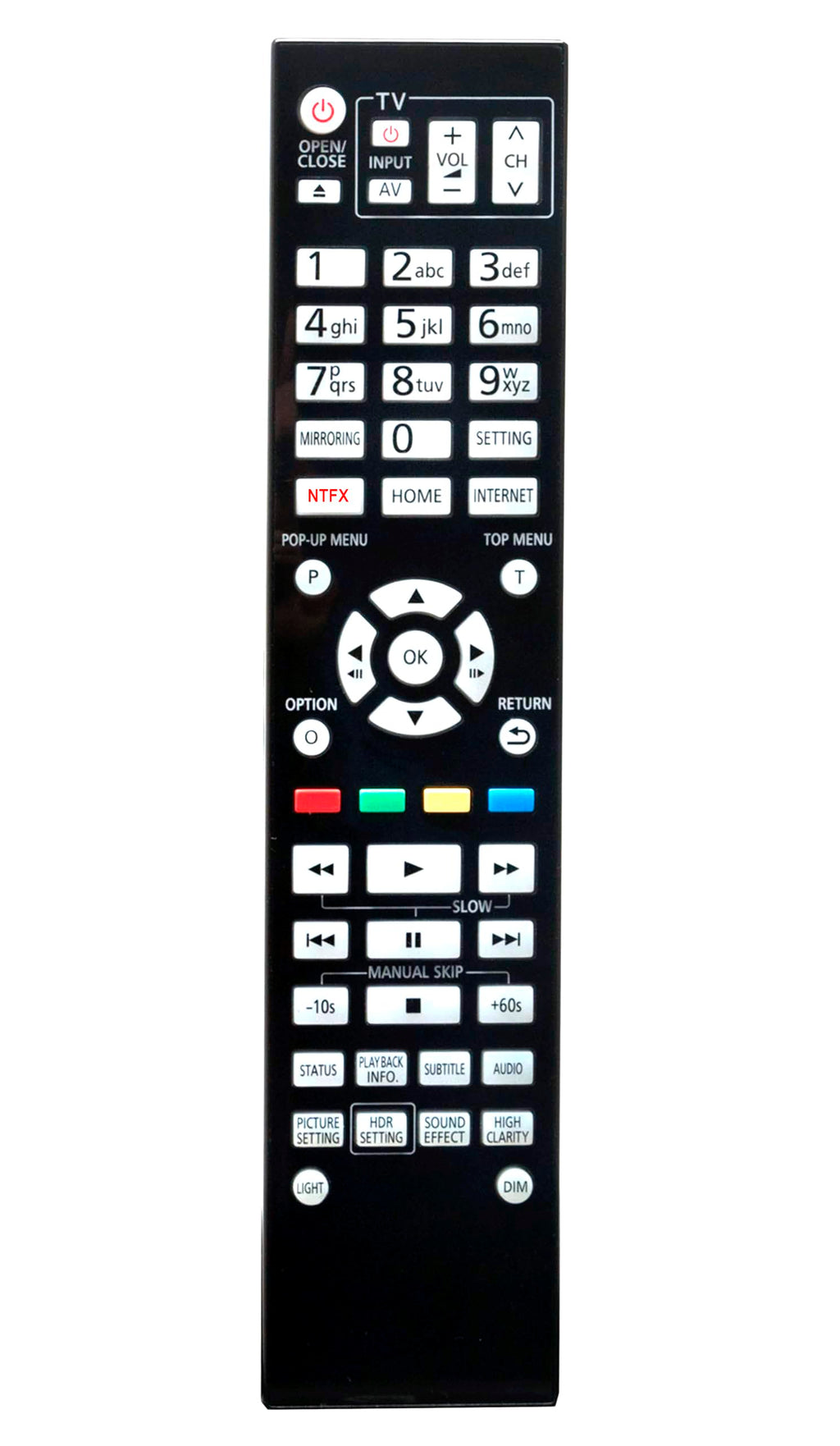 Replace Remote Control for 4K Blu-ray Player J907810