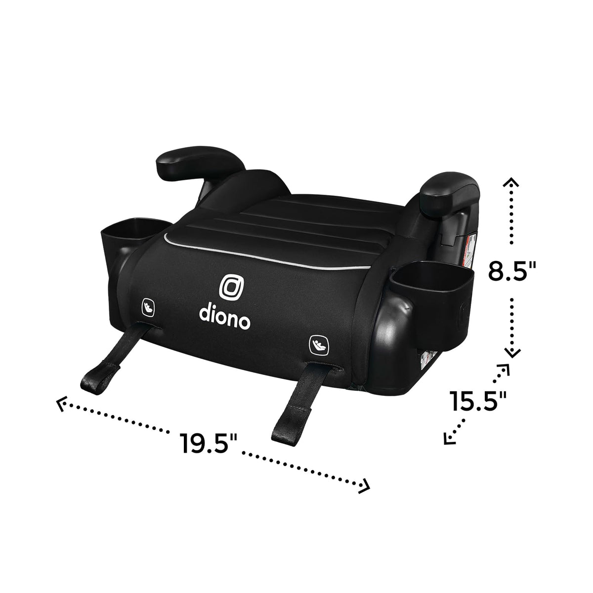 Black Backless Booster, Pack of 2 C11604