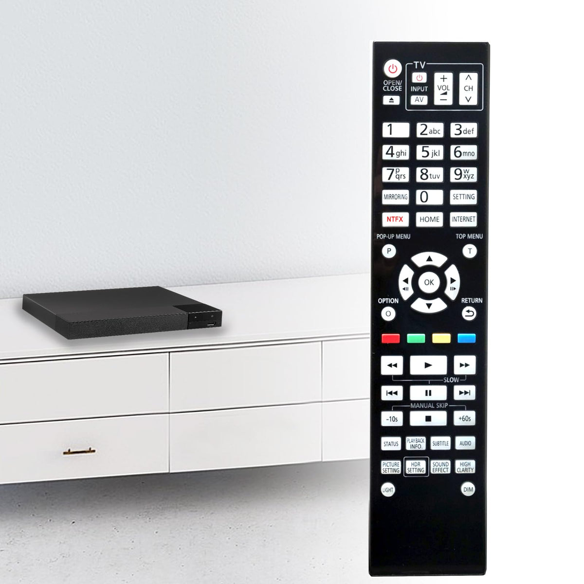 Replace Remote Control for 4K Blu-ray Player J907810