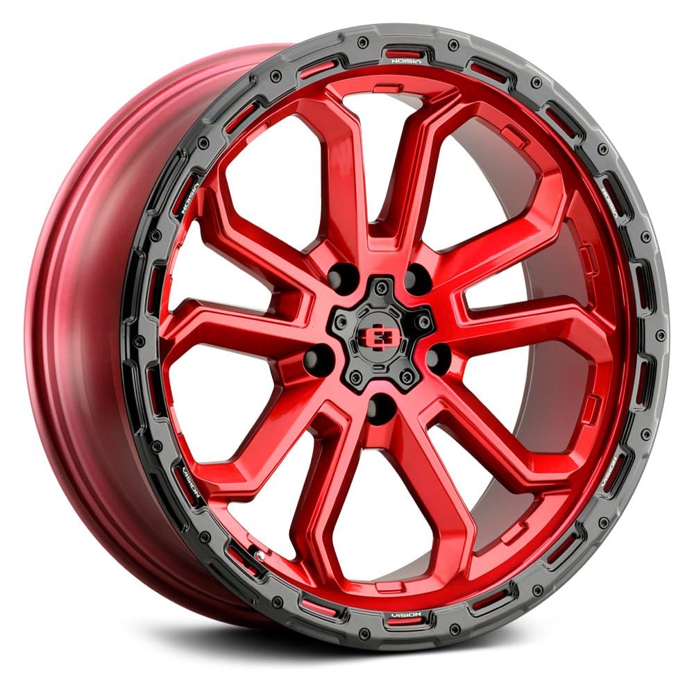 20x9 5x5 Red Wheel Rim J3097