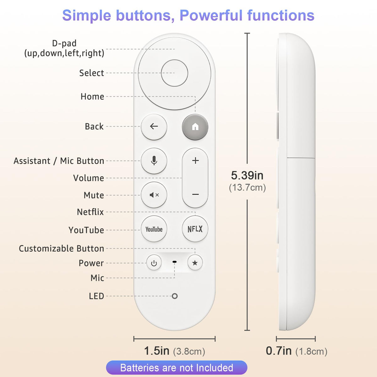 Replacement Remote Control Q380