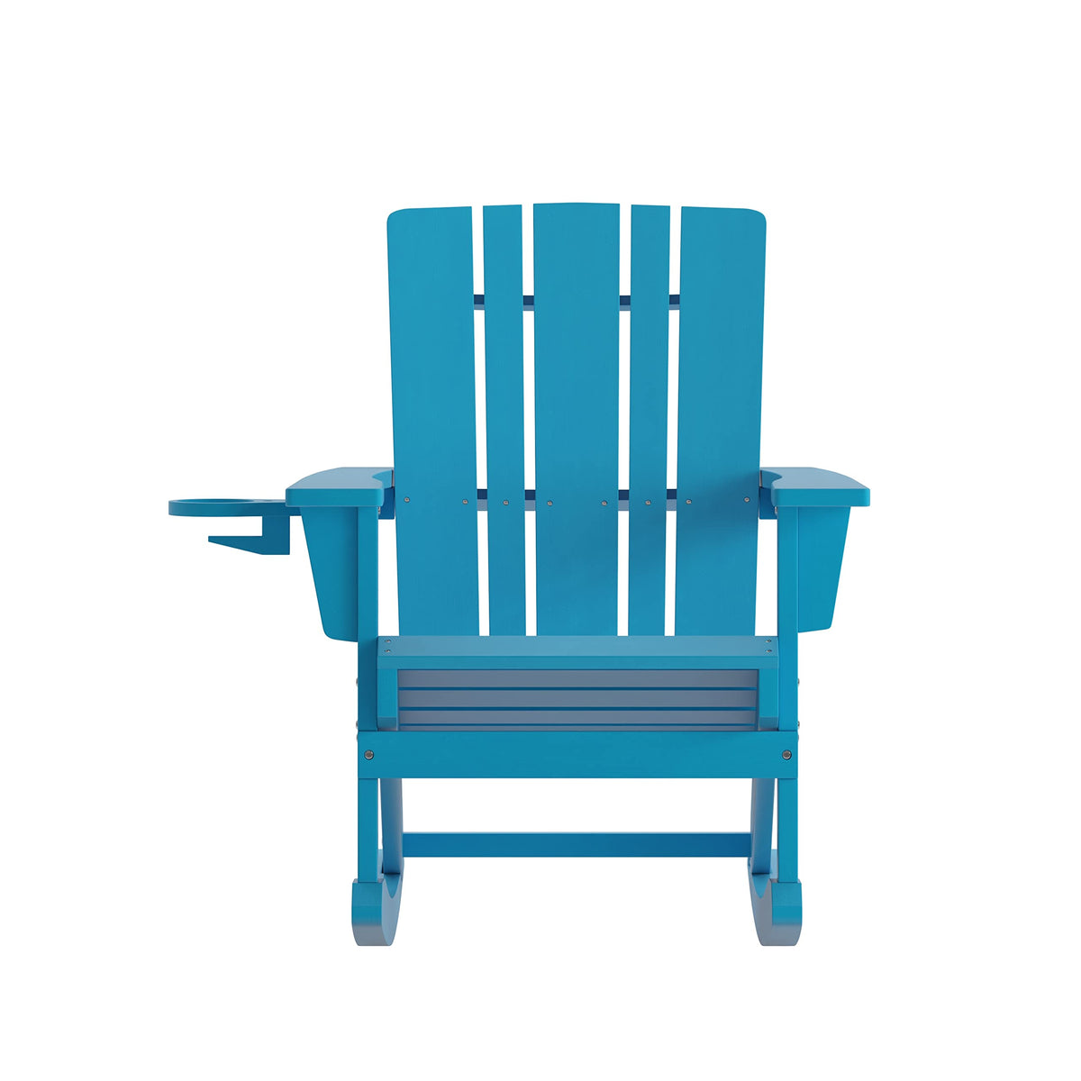 Blue Weather Resistant Poly Resin Adirondack Rocking Chair M2075