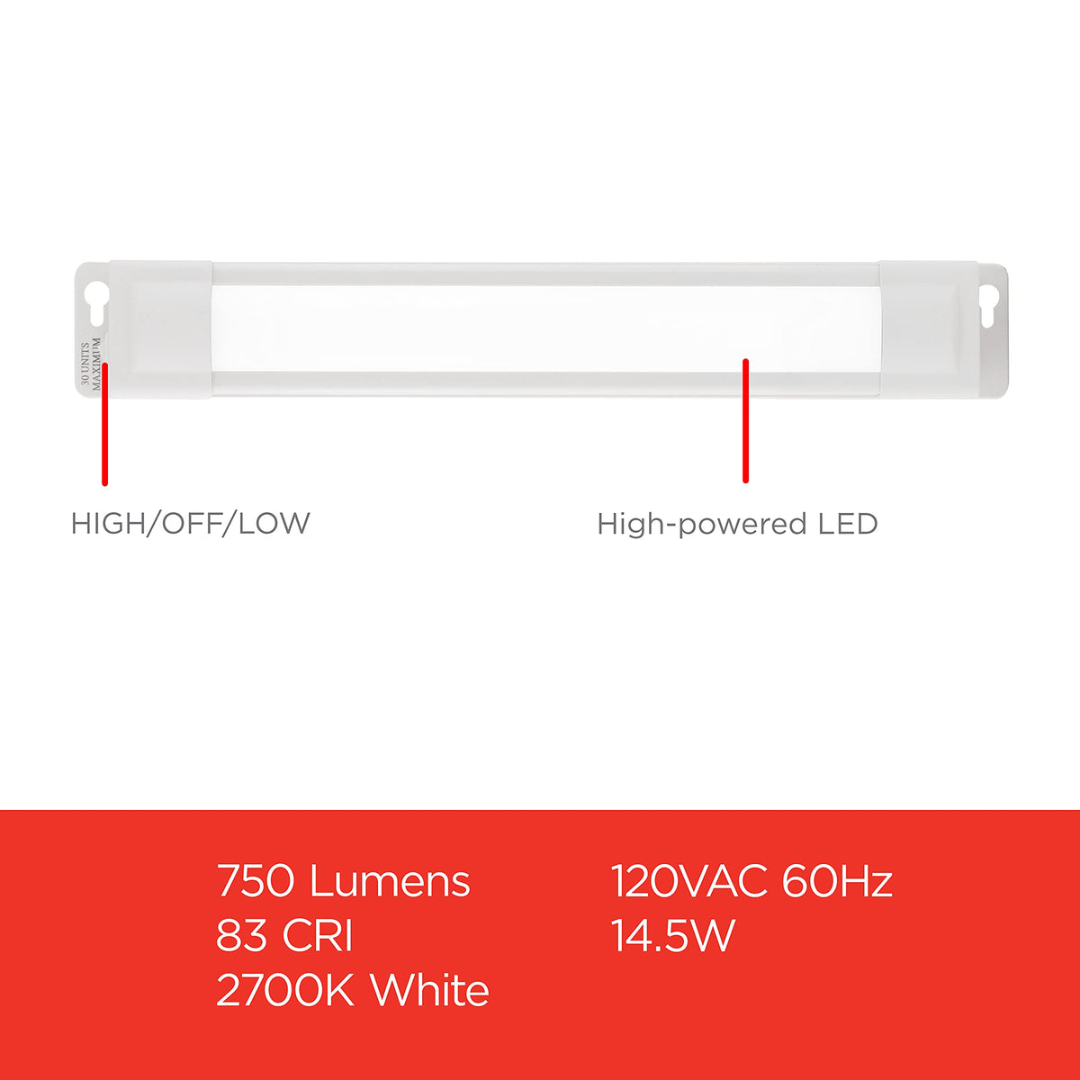 24 Inch Plug in Under Cabinet Light 2700K U45526