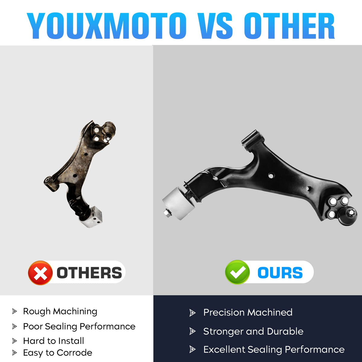Front Lower Control Arm with Ball Joint 2pc Set T45456
