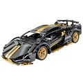 Black 1:14 Race Car Building Block Set H3236
