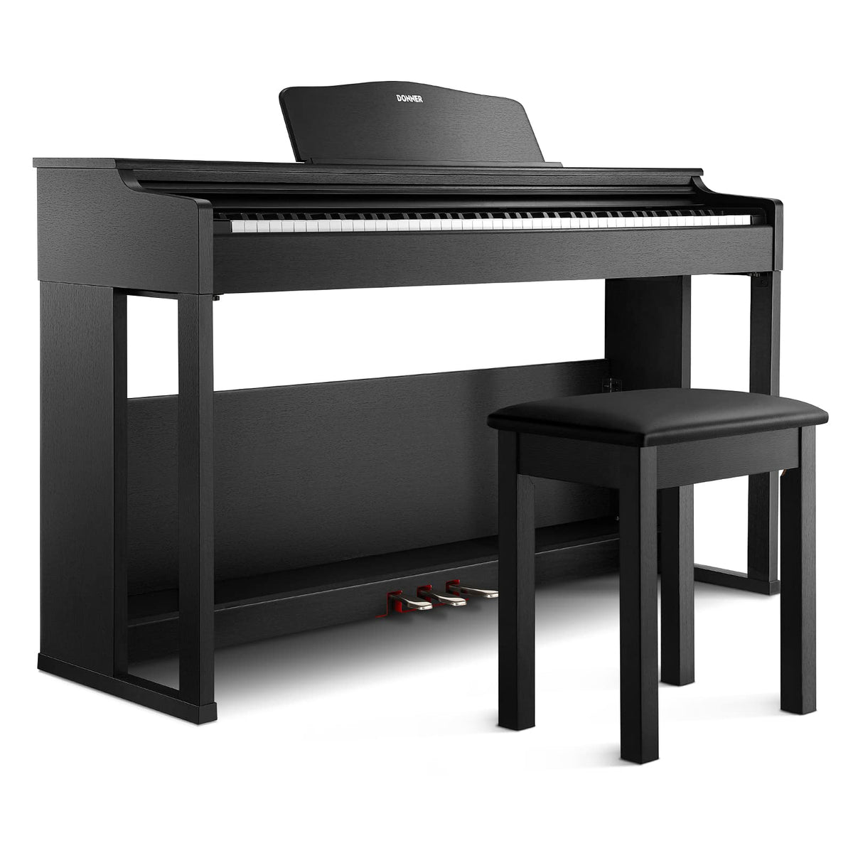88 Key Weighted Graded Hammer-Action Digital Piano with Bench V77362
