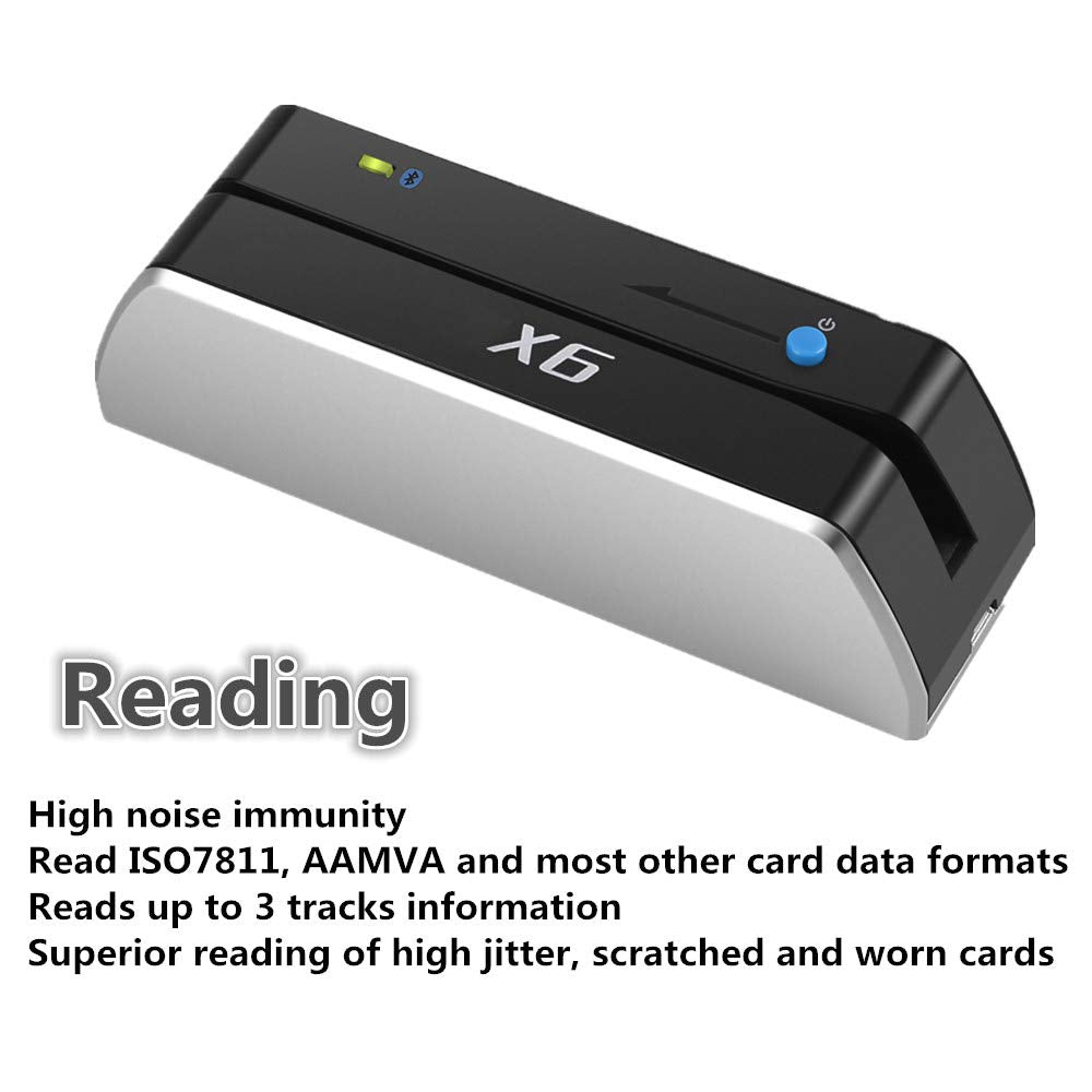 Bluetooth Magnetic Card Reader Writer USB 3 Tracks B29341