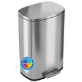 13.2 Gallon Stainless Steel Step Trash Can with Lid G625280