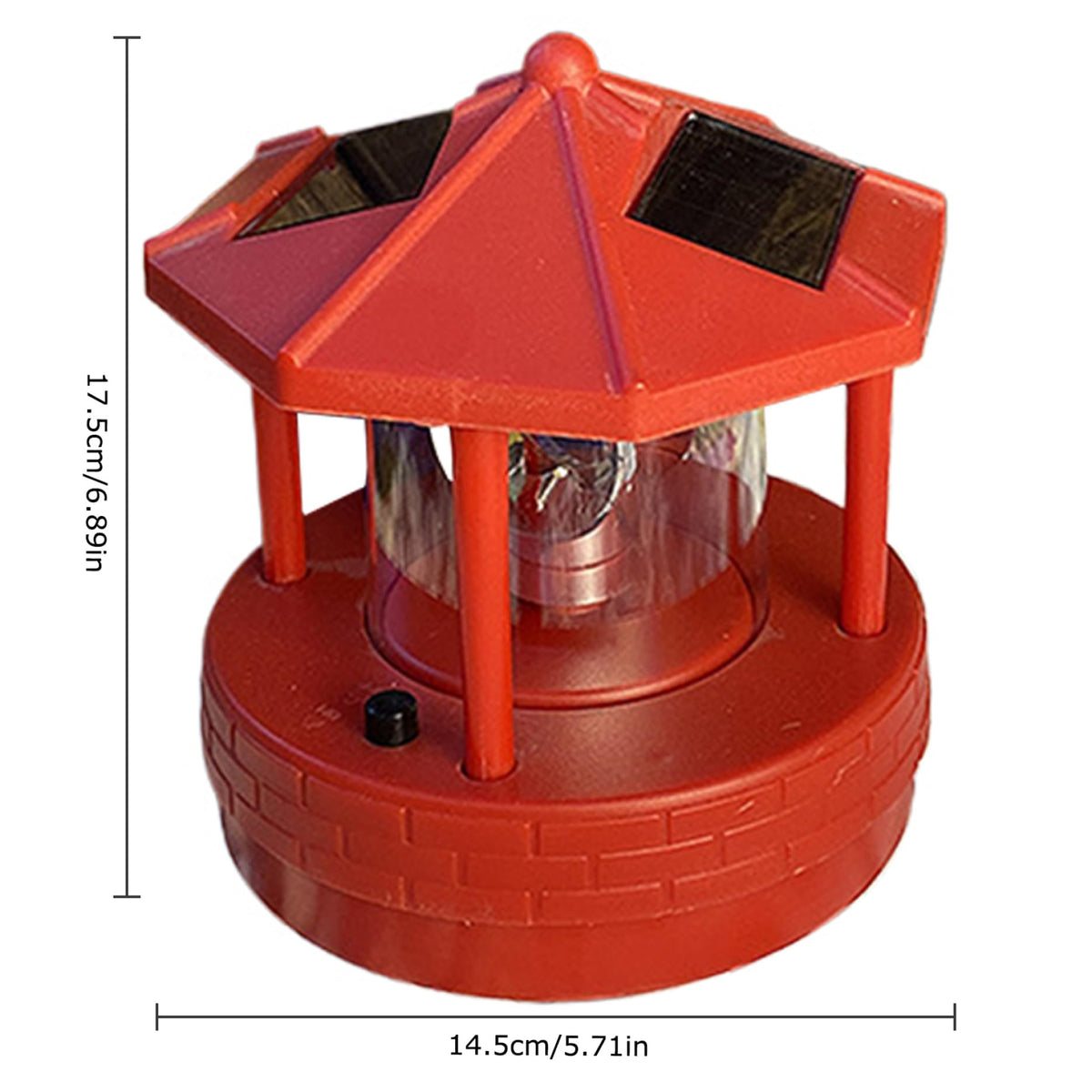 Solar Lighthouse with 360° Rotating Beacon Y85287