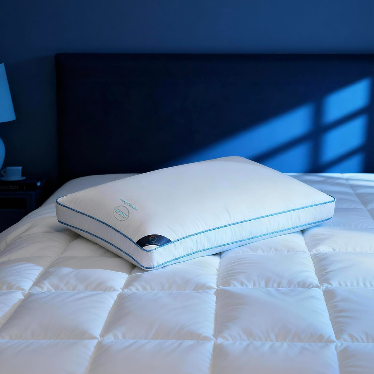 Temperature Regulating King Size Down Alternative Pillow with 2” Gusset Q2061