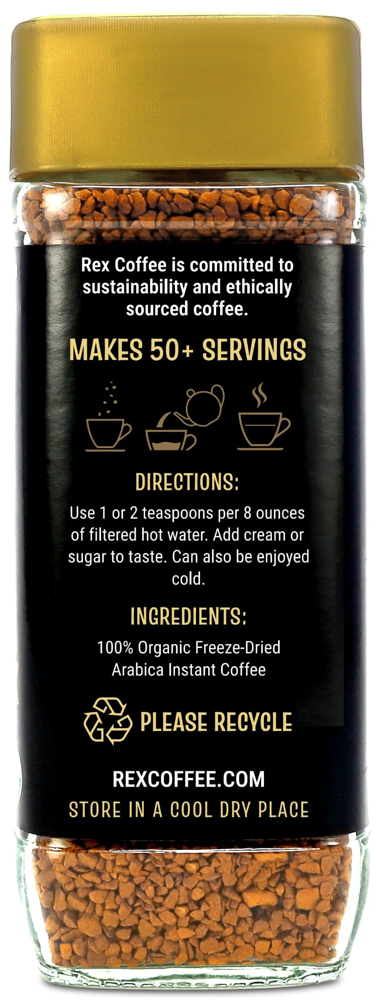 Organic Fairtrade Instant Coffee 3.53 oz W1792