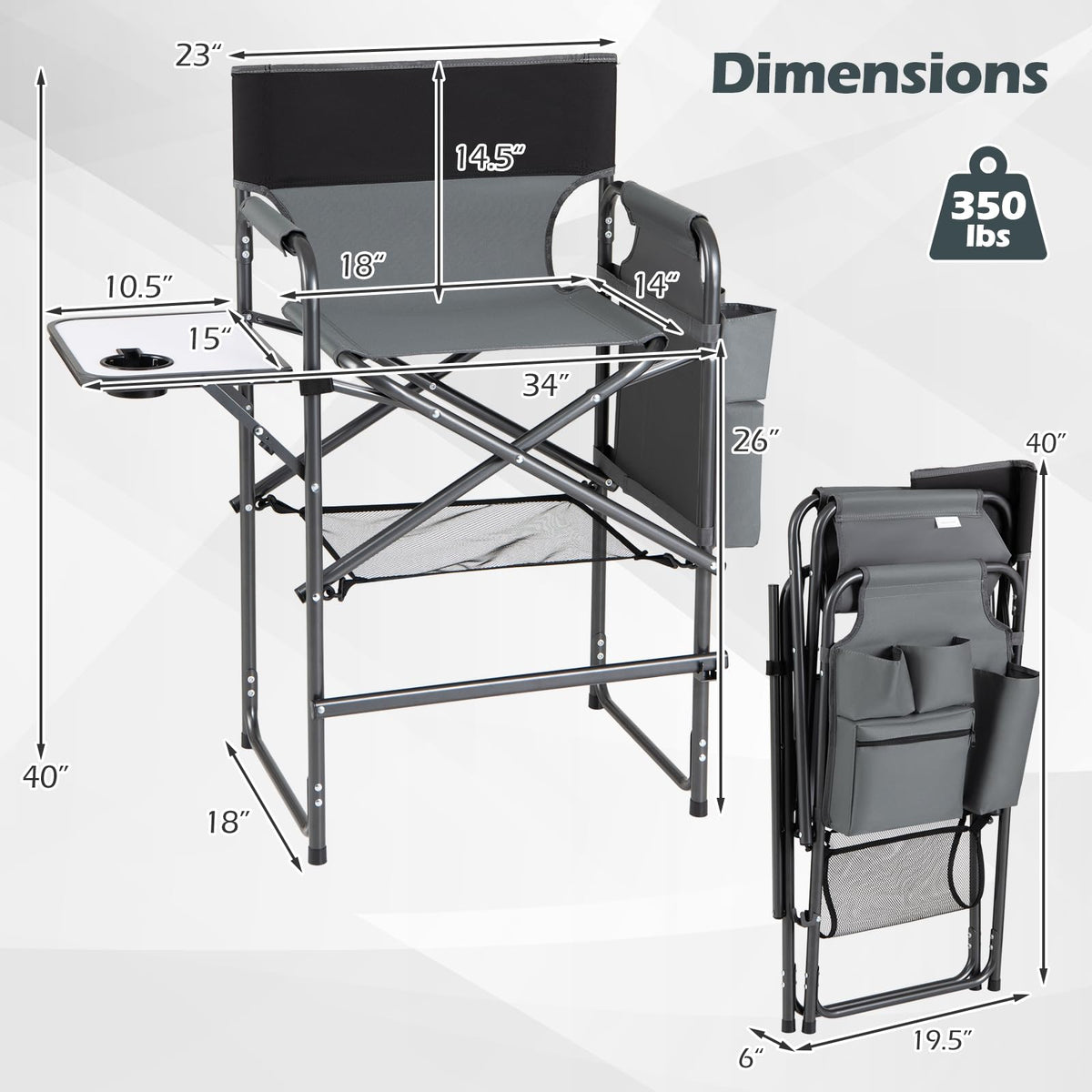 Folding Tall Director Chair D369998
