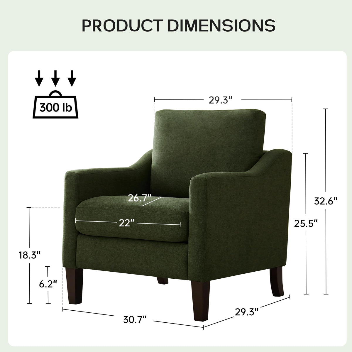 Accent Chairs Set of 2 Green N4999