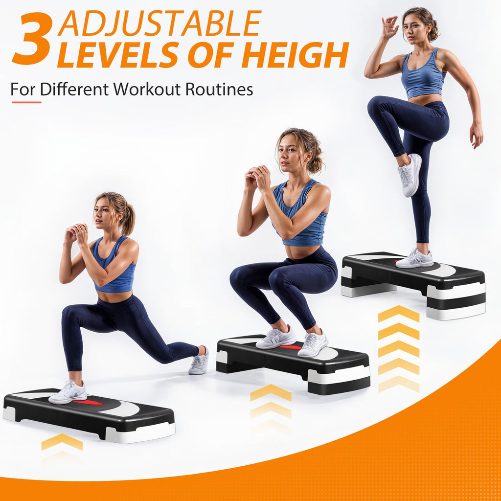 30'' Adjustable Non-Slip Aerobics Stepper Y556656