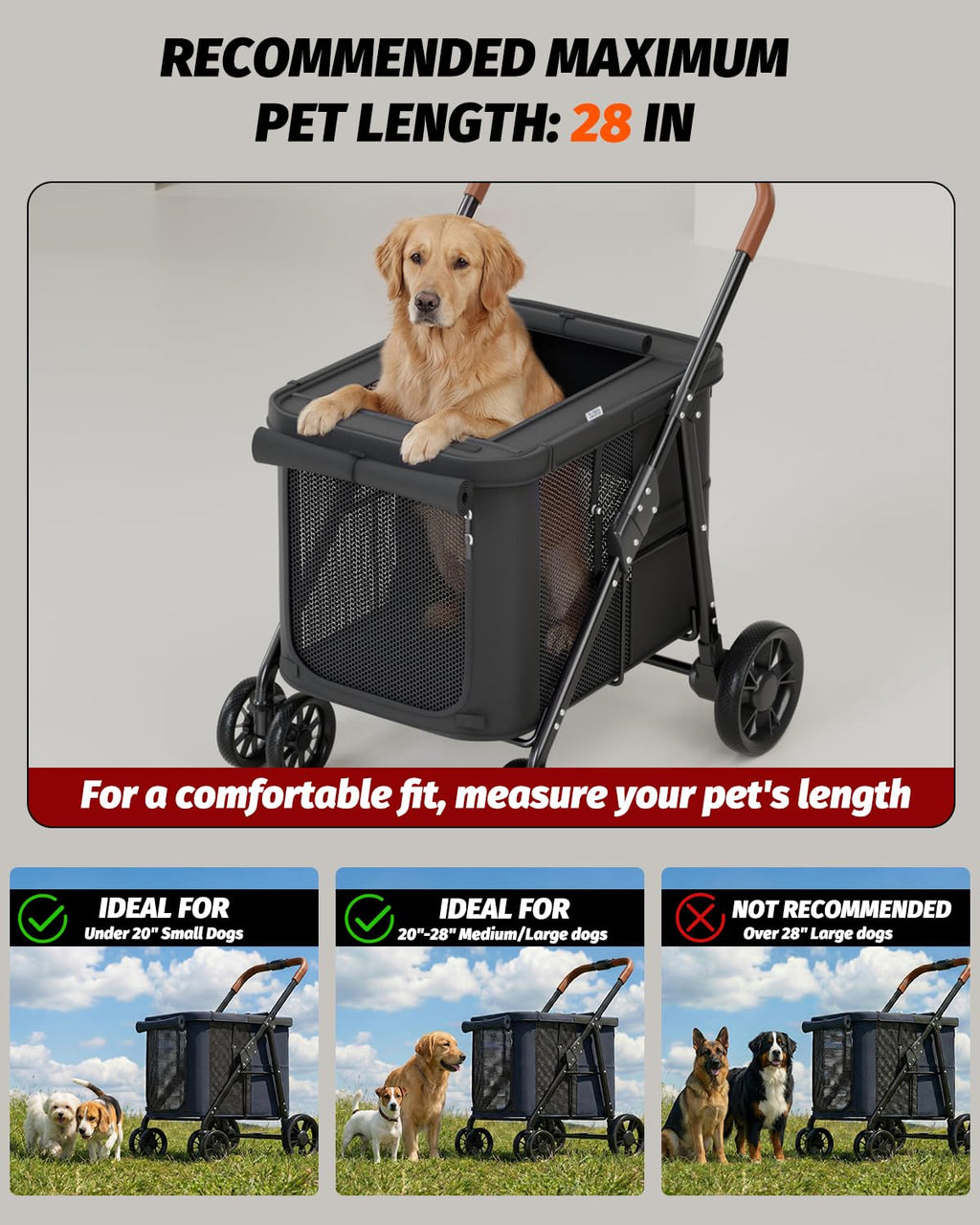 Black Dog Stroller T75735
