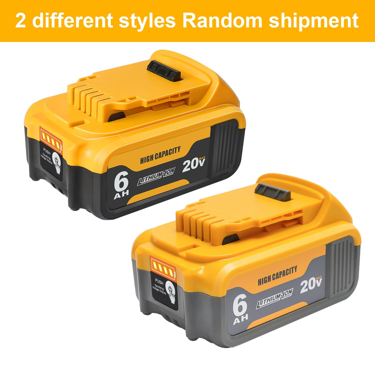 2 Pack 20V 6Ah Replacement Battery A30949