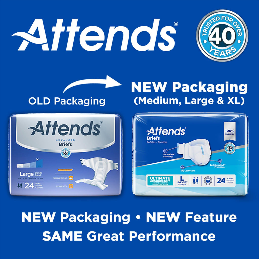 Large Ultimate Absorbency Adult Incontinence Briefs 72ct W494171