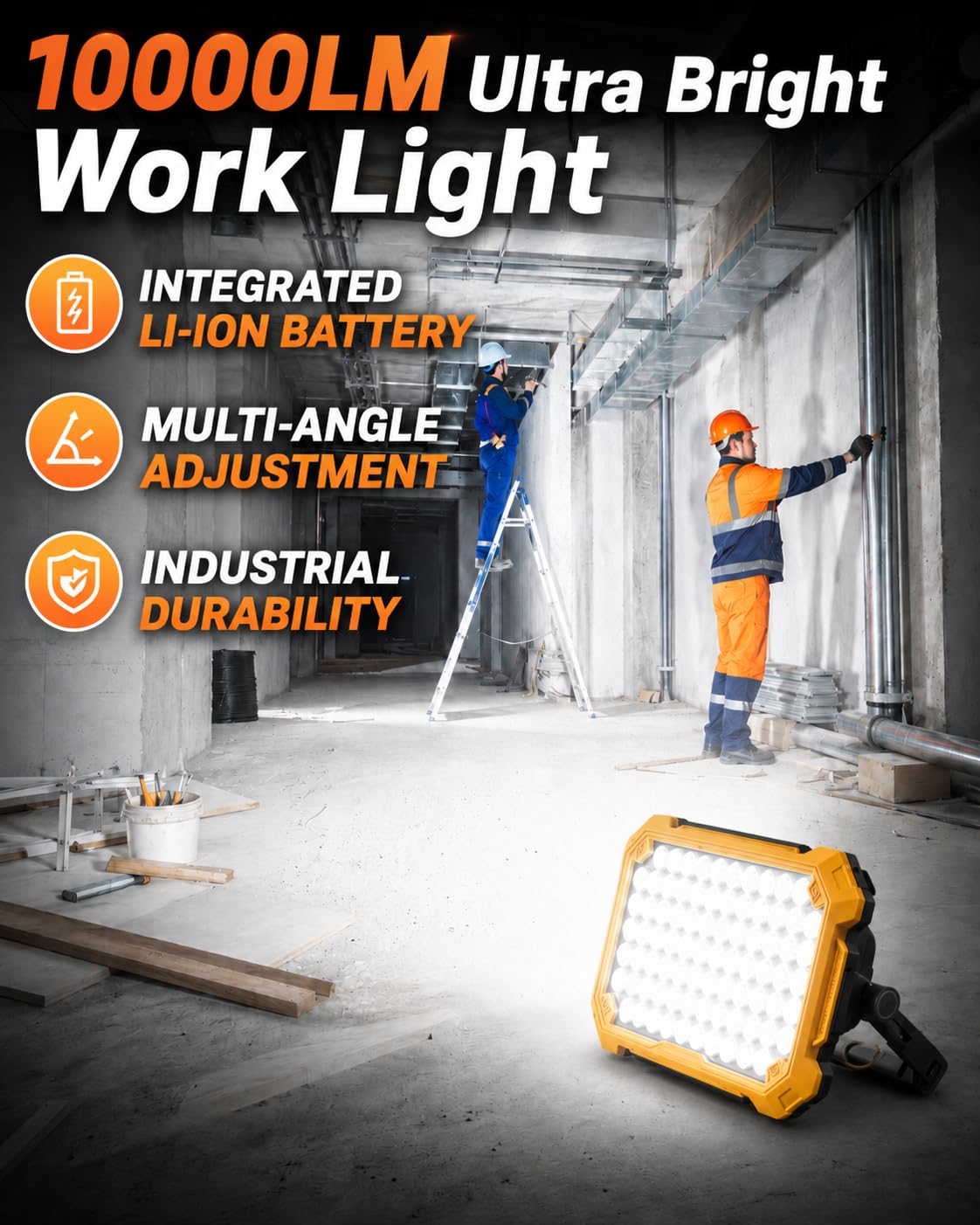 Rechargeable Magnetic LED Work Light B37652
