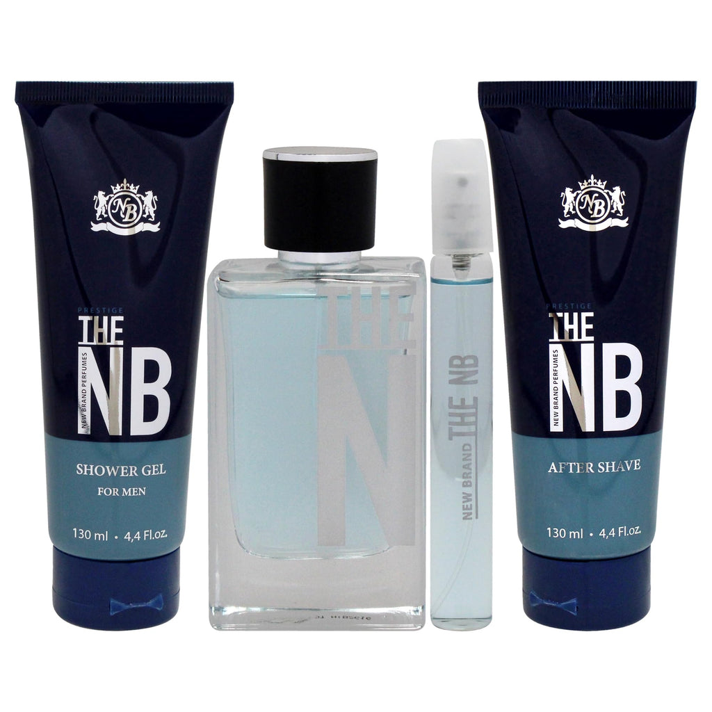 4 Pieces Eau de Toilette Spray Shower Gel After Shave Balm Gift Set S474