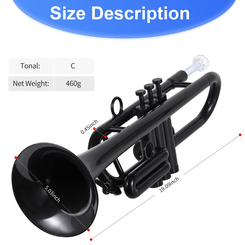 Plastic Trumpet Black L248