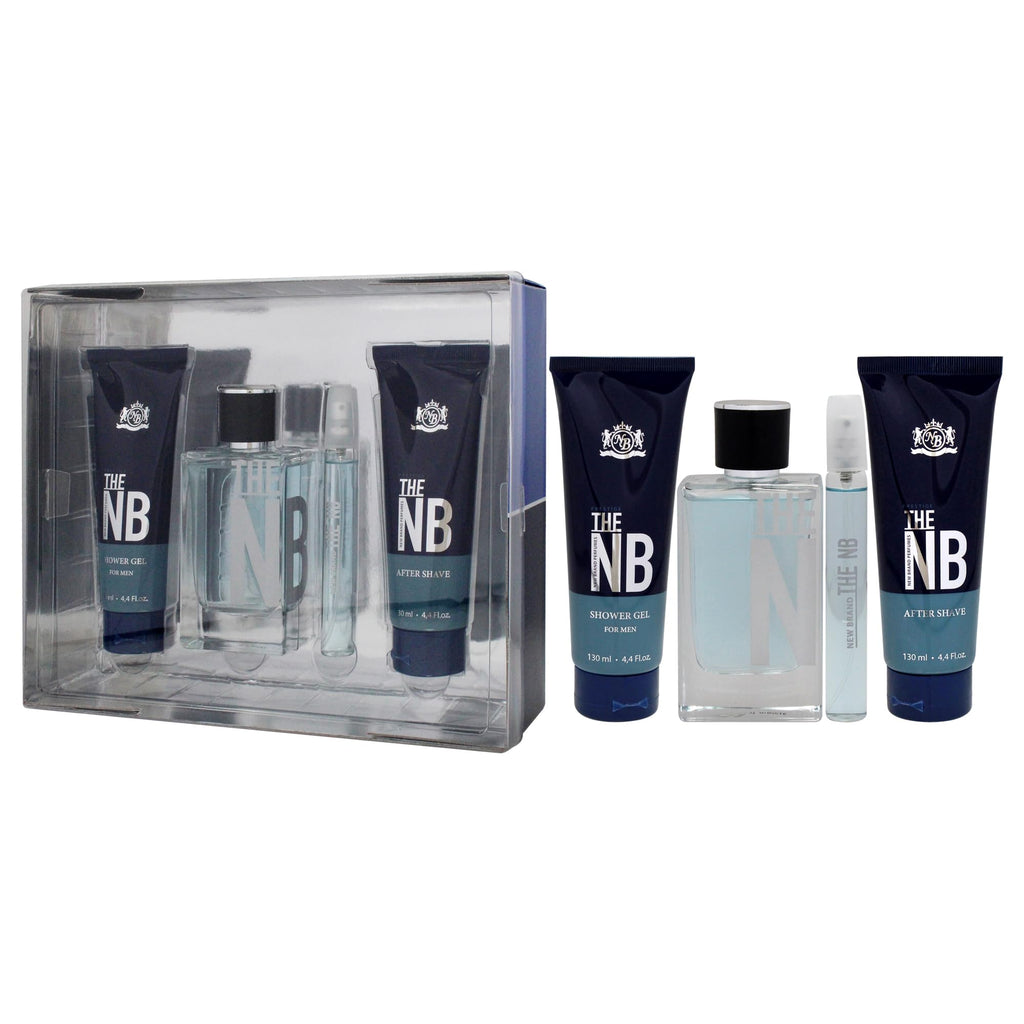 4 Pieces Eau de Toilette Spray Shower Gel After Shave Balm Gift Set S474