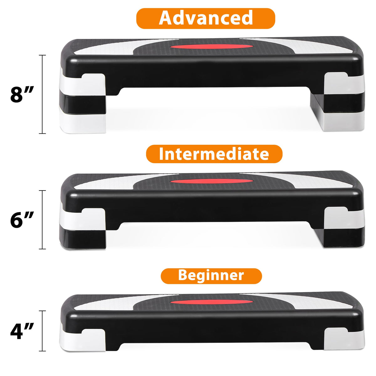 30'' Adjustable Non-Slip Aerobics Stepper Y556656