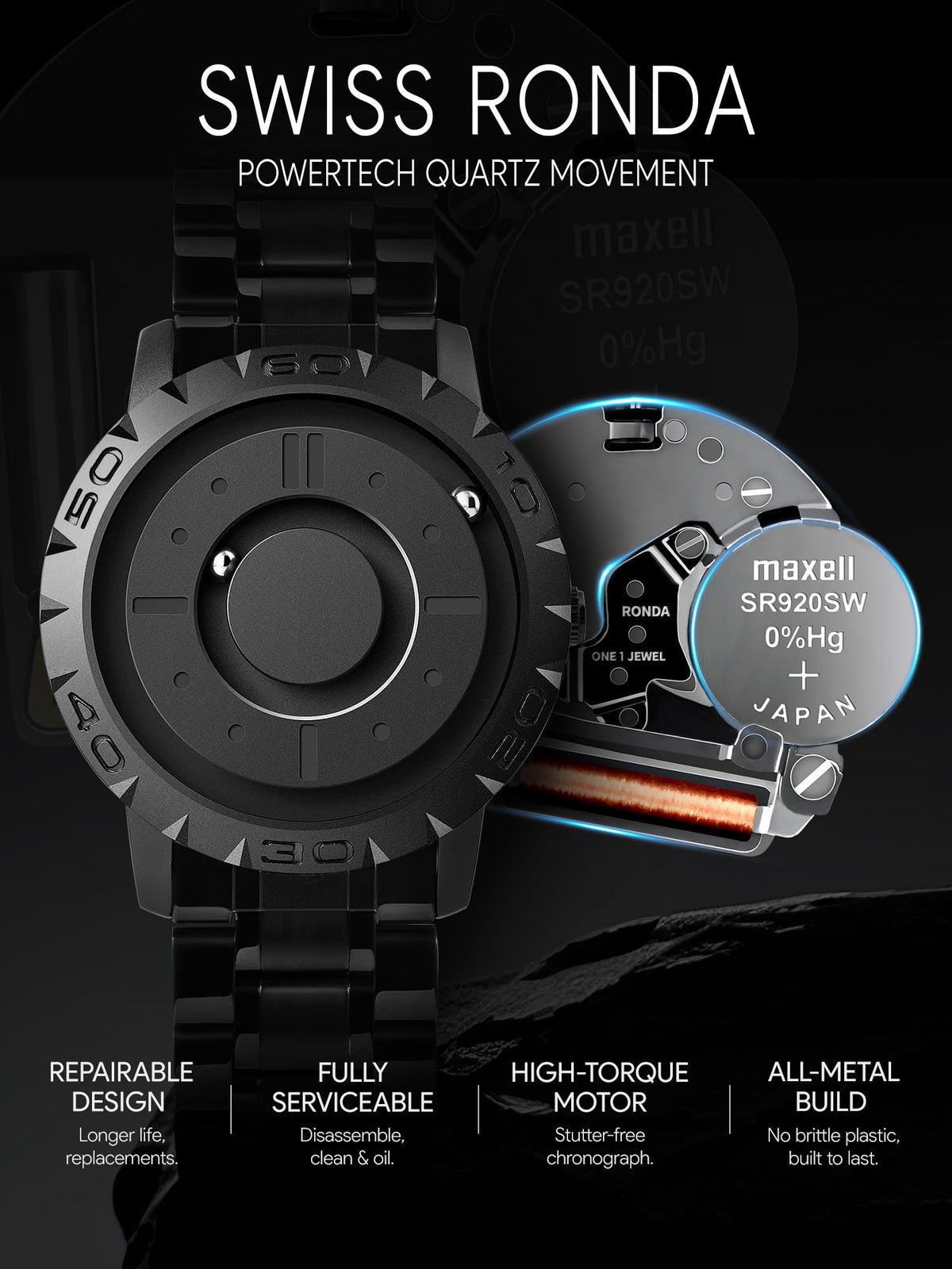 Magnetic Watch 40mm 20mm Strap A442